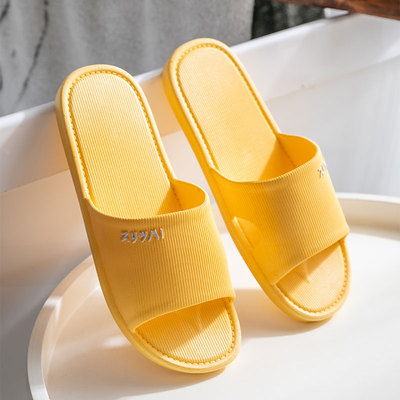 Nuevas zapatillas antideslizantes japonesas verano suave Fondo hogar invitados baño Hotel baño pareja zapatillas de interior