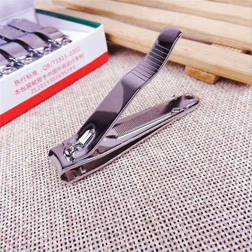 Factory direct sales large stainless steel nail clippers strongman sharp nail clippers 683 flat nail clippers carbon steel