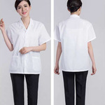 Рабочая летняя униформа медсестры, кухня, белая мини-юбка, короткий рукав