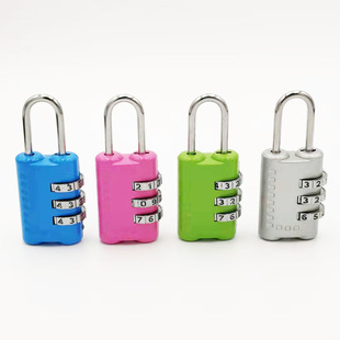 Factory direct 3 mini metal combination lock bag cartoon combination lock luggage padlock
