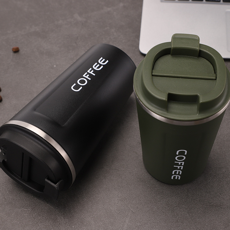 Suministro directo de fábrica simple acero inoxidable vacío taza de café al aire libre portátil coche vacío taza creativa coreana al por mayor
