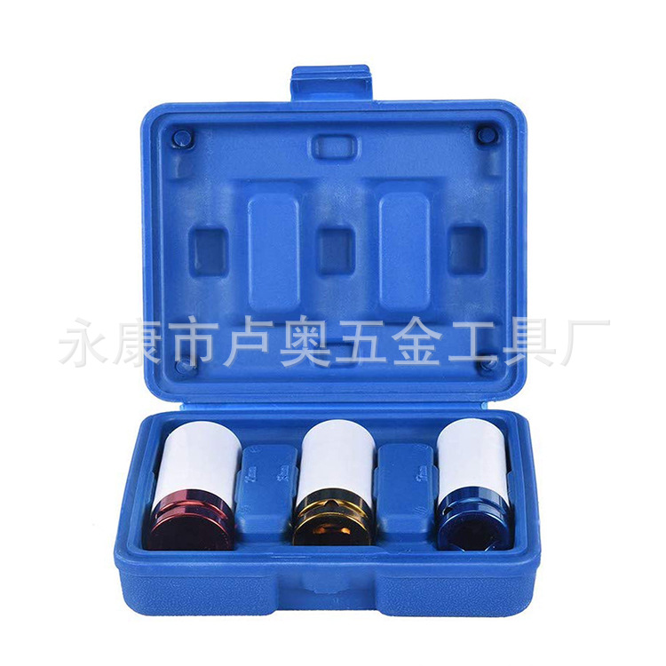 3 Unid desmontaje protección de neumáticos cabeza La Manga 17/19/21 pistola aire alargado llave eléctrica reparación herramienta traje 1/2