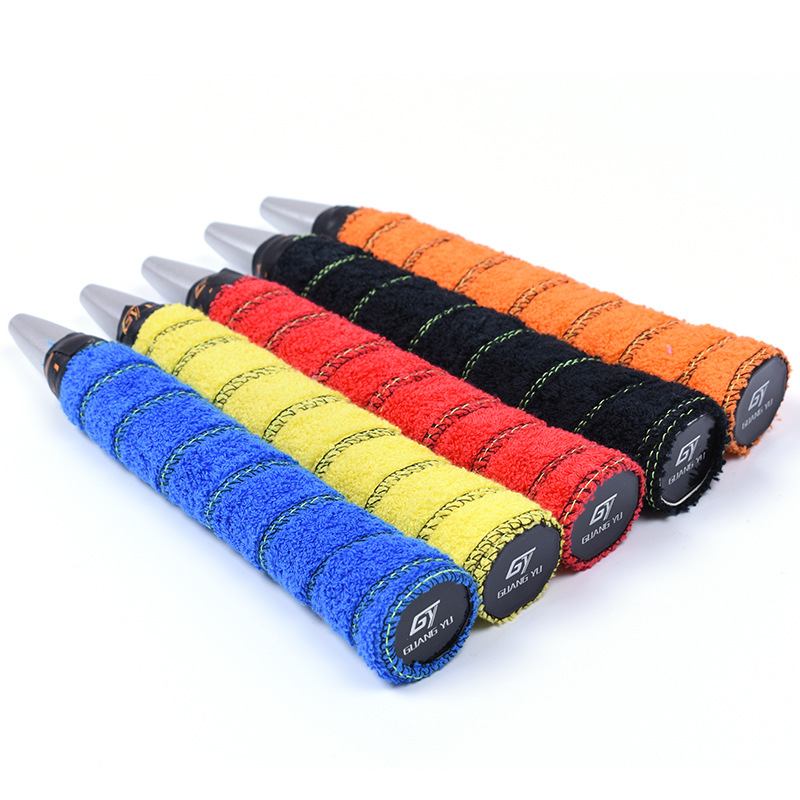 Guangyu Hand Grip Tape, Threaded Towel Sweat-Absorbing Band for Badminton Rackets, Non-Slip & Sweat-Proof Hand Grip with Towel Material, Towel-Type Wrapping Tape