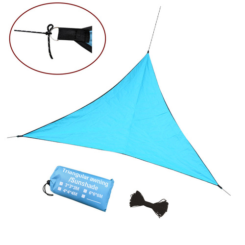 Outdoor Sunshade Canopy Triangle Awning 3M x 4M x 6M Water-Repellent Shade Cover, Rainproof Shelter, Sun-Protection Canopy, Viewing Pavilion, & Rain Tarp