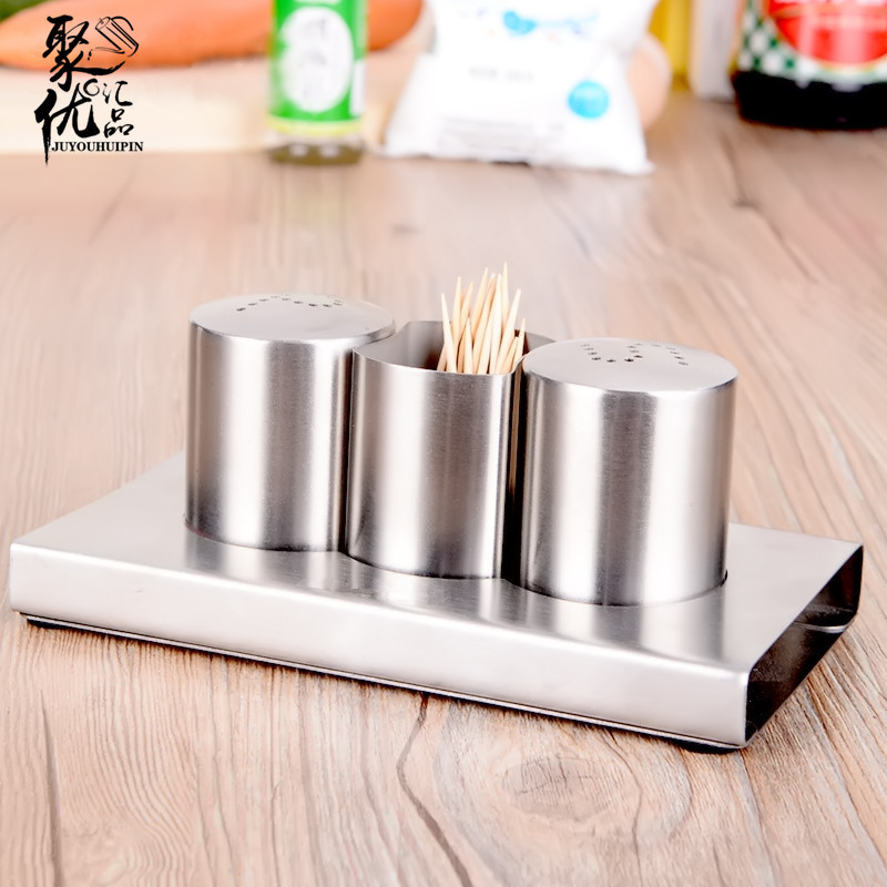 스테인레스 스틸 조미료 병 세트 이쑤시개 SP 페퍼 병 주방 용품 창의적인 조미료 항아리 바베큐 조미료 병