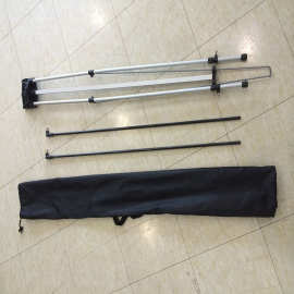 上海铝合金L架纤杆小雪人L架挂画架易拉宝铁X架展架可折叠设计