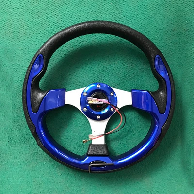 Cross-border car modified steering Steering wheel - blue