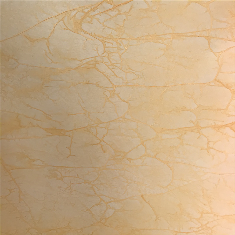 [Xianfan] en stock al por mayor amarillo PVC imitación pergamino tela de lino pantalla material decorativo