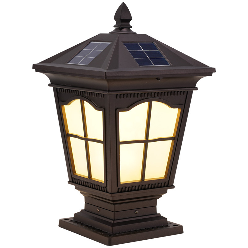 Solar lámpara de Pilar lámpara de pared al aire libre impermeable lámpara de paisaje jardín Villa residencial lámpara de jardín lámpara de pared LED