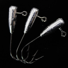 Baitcasting Hollow Body Jellyfish Lead Head Hook 1.5g 2.5cm Barbed Spinning Lure Soft Plastic Fish Hook High Carbon Rust-Resistant Non-Deformable