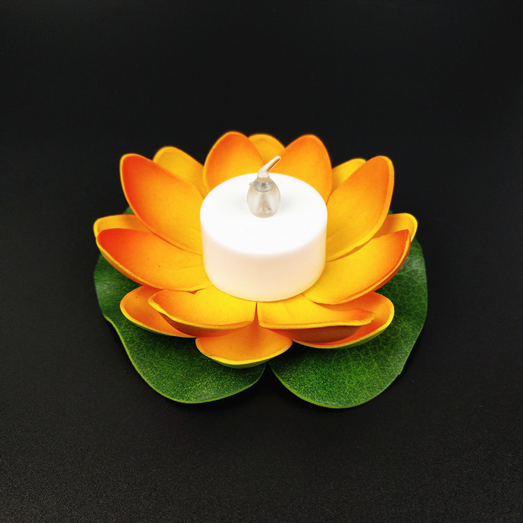 Suministro directo de fábrica dingcheng agua decoración lámpara actividad deseando lámpara con batería LED Lotus lámpara de loto estilo completo image 7