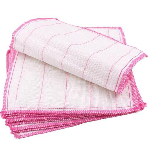5-layer 28*28 wood fiber dish towel, kitchen quilted rag, scouring pad, Yiwu daily necessities department store wholesale