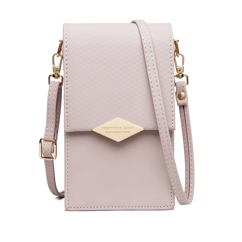 Bolso de teléfono móvil de las mujeres crossbody pequeño bolso de verano nueva moda bolso de hombro japonés y coreano fresco vertical diamante hebilla bolso de hombro