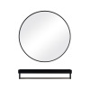 A piece of Nordic minimalist bathroom mirror fashion toilet round mirror wall hanging exemption bathroom mirror round