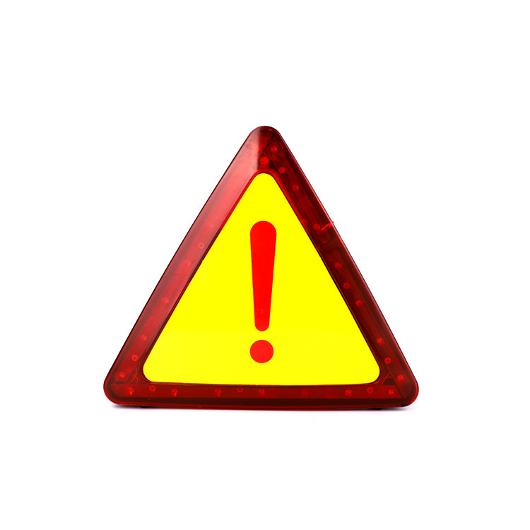 15PCS应急车工具套件三角形盒子 车载警告灯 工具箱 带LED灯