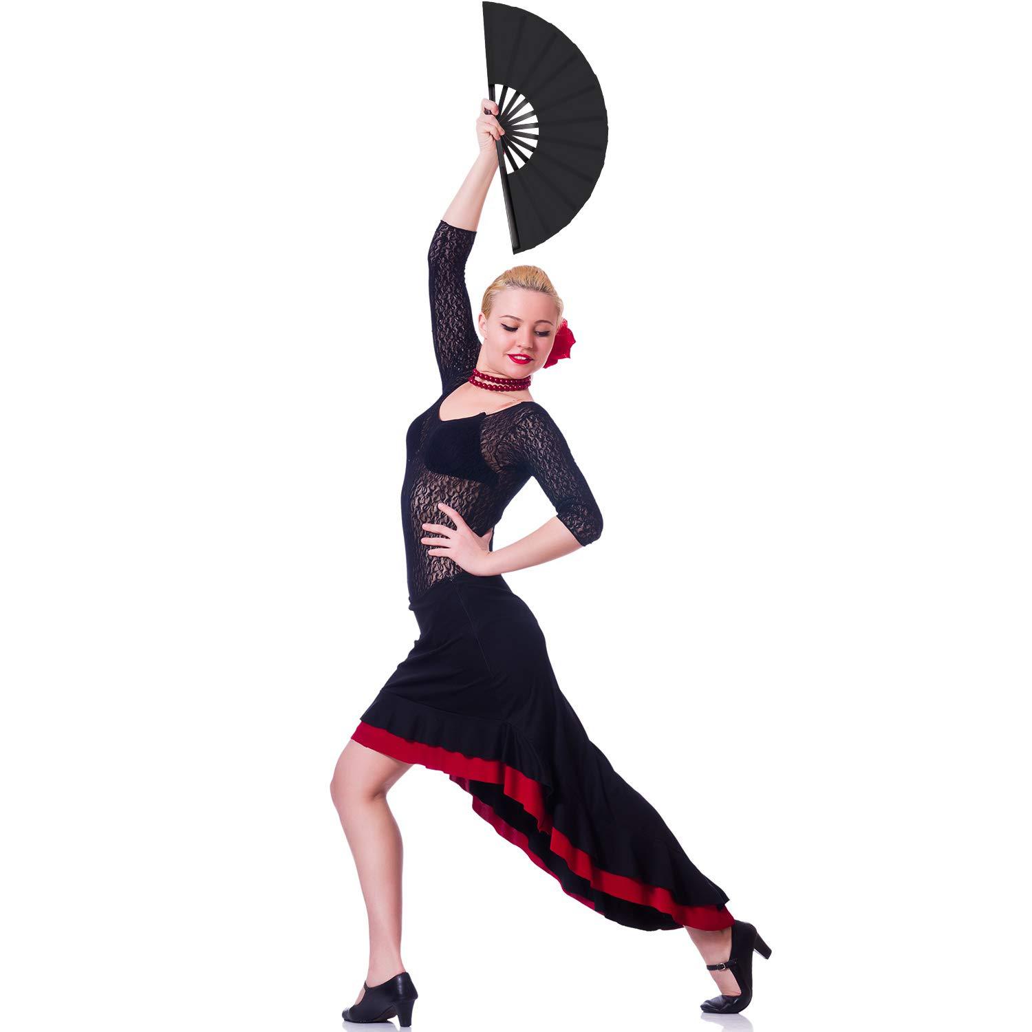 33cm de plástico Kung Fu fan Amazon Venta caliente ventilador de sonido ventilador de artes marciales puede agregar logotipo puede ser equipado con ventilador bolsa blanco