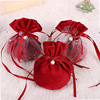 Wedding supplies Wedding wedding candy bag candy box Smoral gift Creative birthday full moon velvet hill sugar bag bag