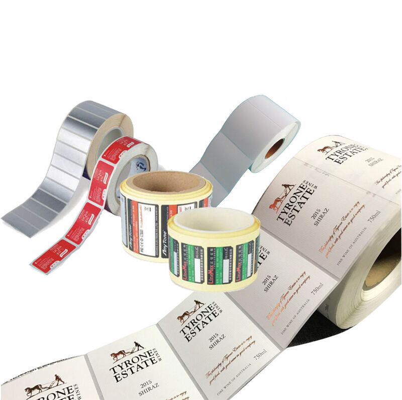 Direct Factory discount printing Fruit label vegetable label roll label Kraft paper making takeaway adhesive sticker