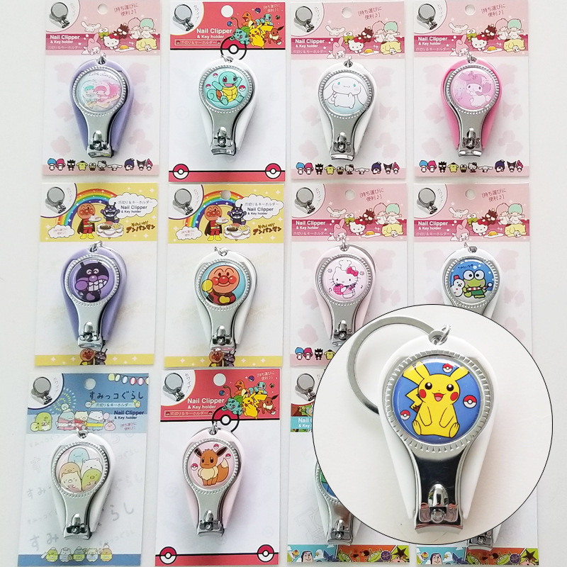 Cartoon Creative Mini Nail Clipper Portable Nail Scissors Kirby Cinnamoroll Gift Pendant Keychain Cartoon Creative Mini Nail Clipper Portable Nail Scissors Kirby Cinnamoroll Gift Pendant Keychain