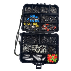 Amazon style bait box with lead head hook 177-piece set Lure accessories Small fishing group Cross-border e-commerce