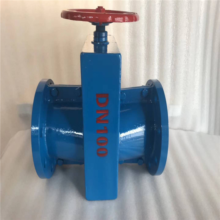 法兰软密封管夹阀GJ41X-10C 泥水浆管道式手动胶管阀