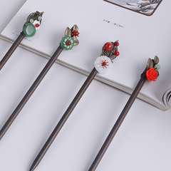 Hanfu head accessories hairpins in ancient style, with tassels and swinging hairpins for children and adults, hairpin for ancient hairdos, hair accessories for Hanfu costumes, hairpins