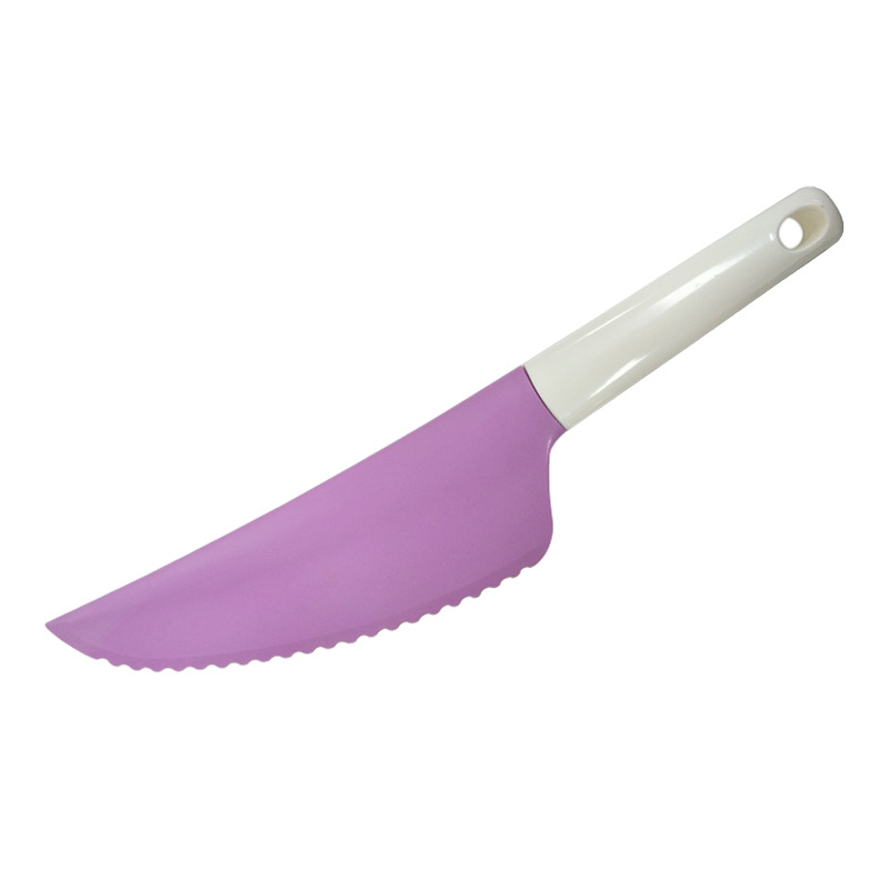 Cuchillo de sierra de pan de pastel de stock de fábrica Cuchillo de pizza de plástico Cuchillo de tostadas de mousse de corte Suministro transfronterizo