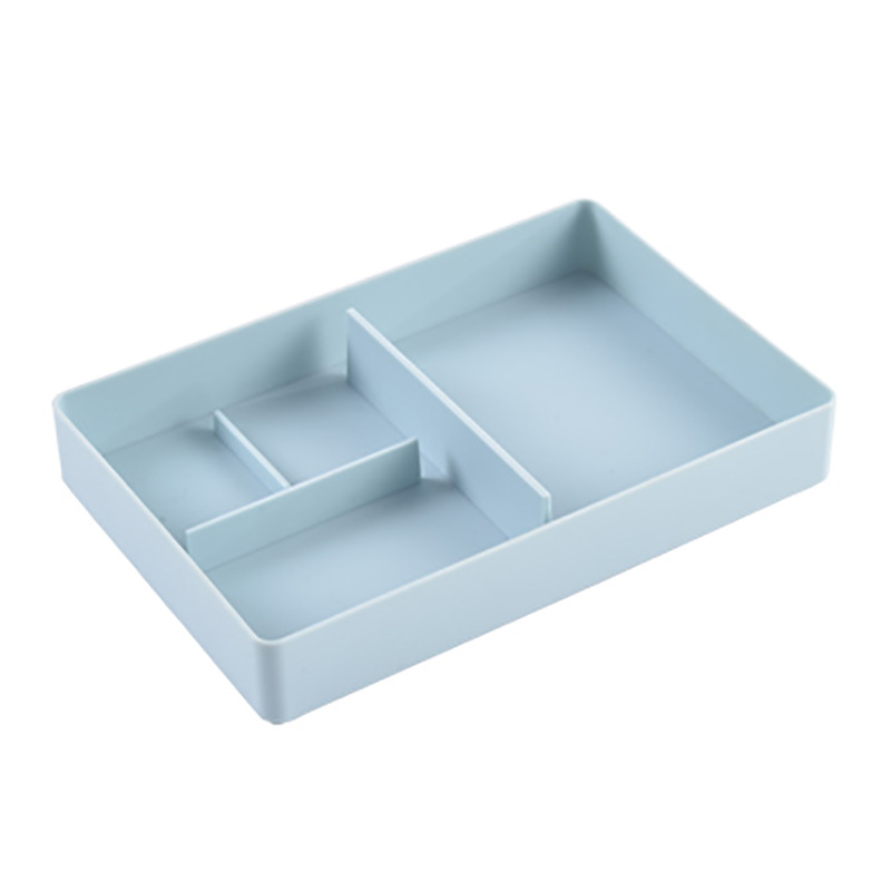 Caja de almacenamiento en capas de estilo japonés para objetos fragmentados caja de almacenamiento pequeña de plástico caja de almacenamiento de joyas de control remoto