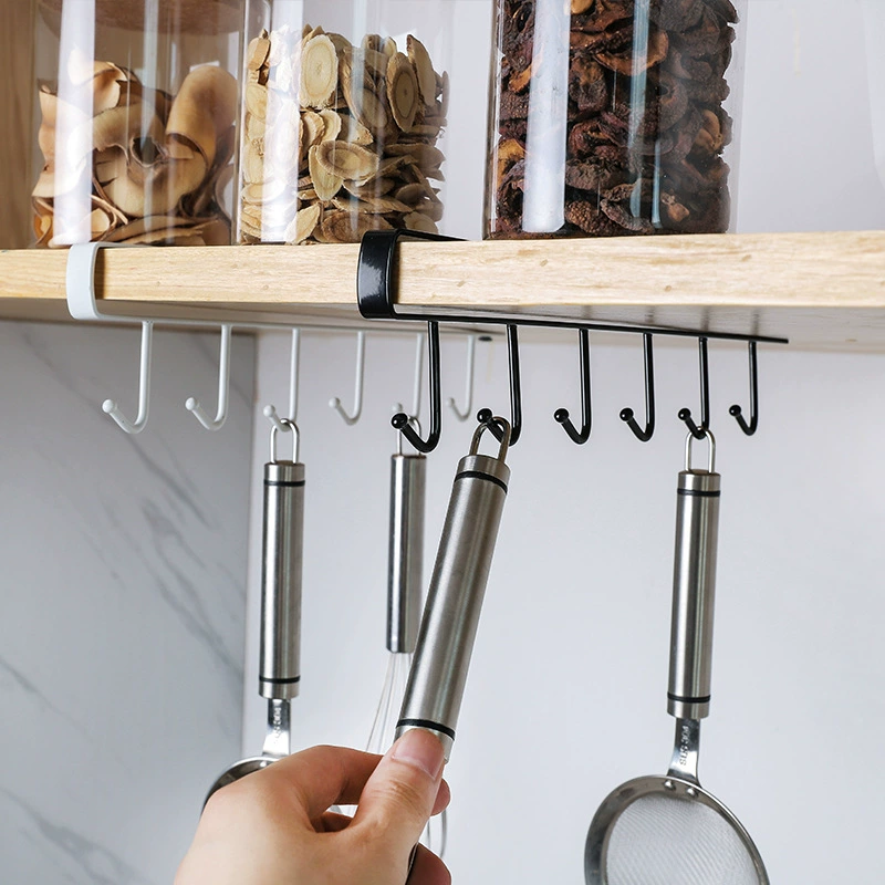 Железный шкафный крюк средней длины для подвешивания, безболтовая штанга, набор крюков для шкафа, хранение в доме, комплект для установки