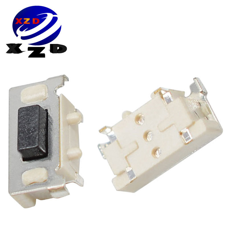 轻触开关3*6*3.5迷你侧按贴片 黑柄白柄3*6迷你按键开关