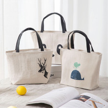 北欧棉麻铝箔便当包手提便携保温保冷带饭袋子学生上班饭盒午餐包