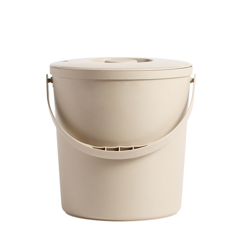 Household plastic portable tea bucket round with lid tea residue filter trash can tea ceremony tea water separation drainage bucket