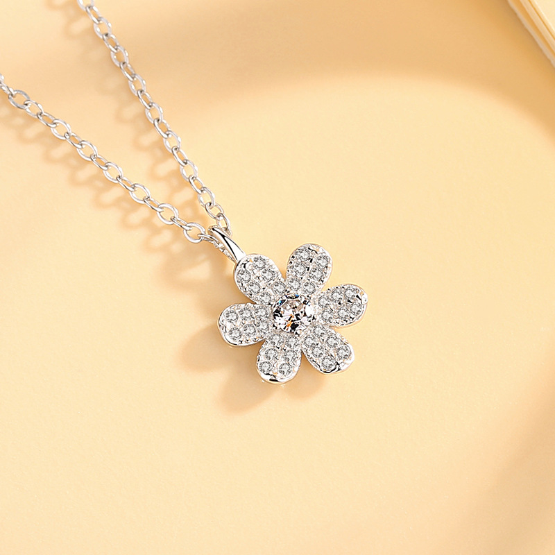 S925 collar de plata esterlina cadena clavícula femenina estilo coreano estudiante personalidad diseño elegante Mori simple Internet celebridad joyería