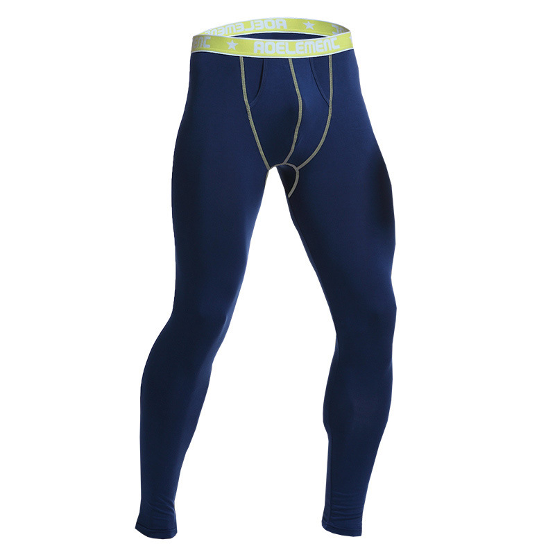 New Autumn Trousers Men's Autumn and Winter Thin Tight Leggings with Bullet Separate Pocket Men's Warm Pants Young Autumn Trousers