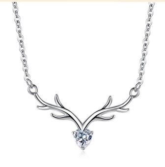 S925 Yilu usted collar de plata esterlina cadena clavícula femenina estilo Coreano elegante Mori simple Internet Joyería La celebridad