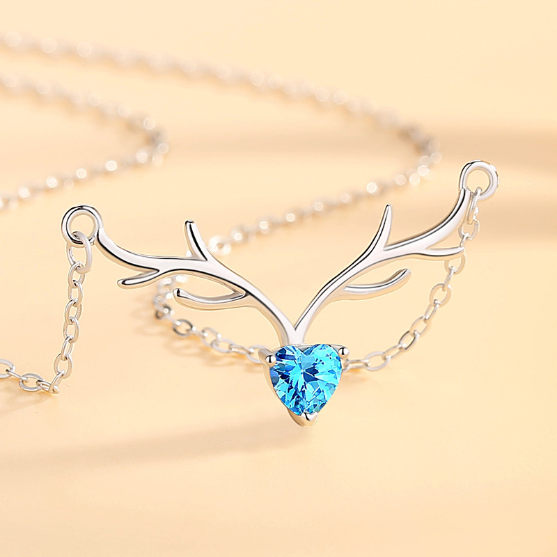 S925 Yilu usted collar de plata esterlina cadena clavícula femenina estilo Coreano elegante Mori simple Internet Joyería La celebridad