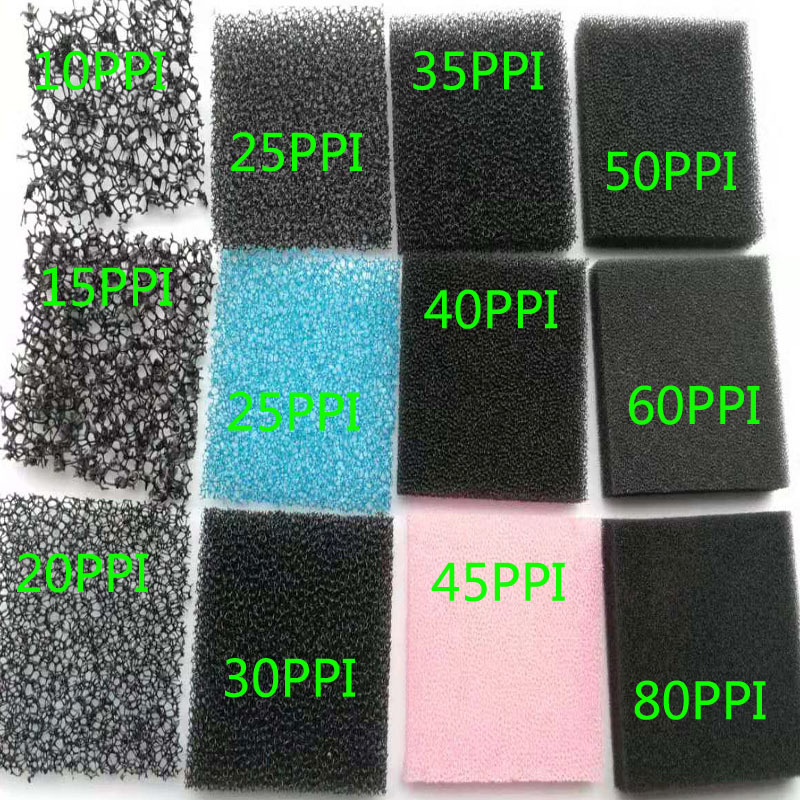 过滤海棉爆破绵水族空气过滤聚氨酯蜂窝棉吸附海绵活性炭网状材料