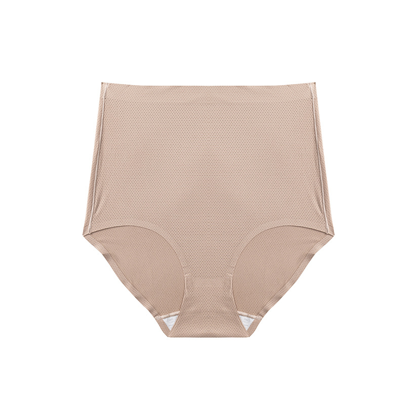 About Amoy new high waist breathable seamless underwear women's simple and comfortable breathable hip ice silk briefs