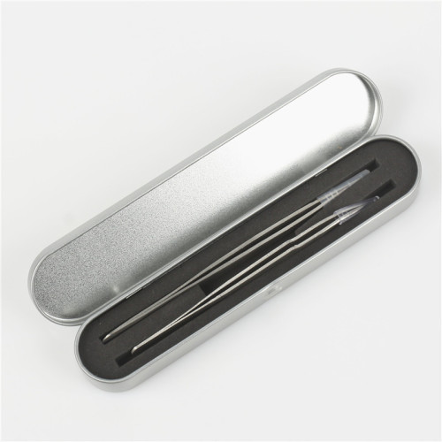 Thickened tweezers, stainless steel bird's nest hair picking tools, three-piece set, artifact clip, hair clip, filter filter set wholesale