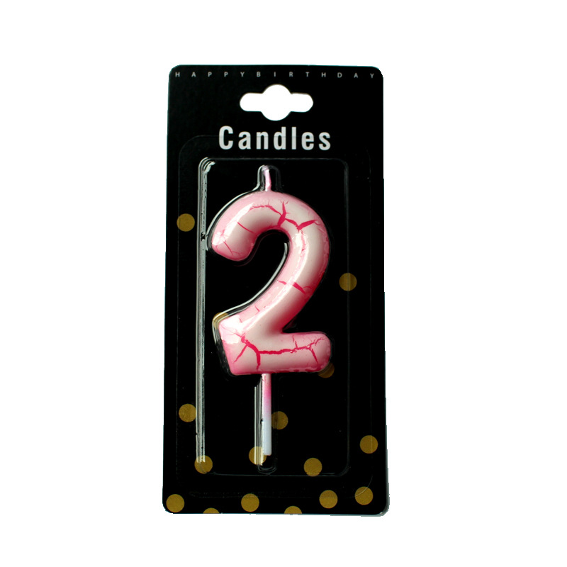 Nueva cáscara de huevo crack vela digital creativo cumpleaños DIY pastel hornear vela de cumpleaños digital