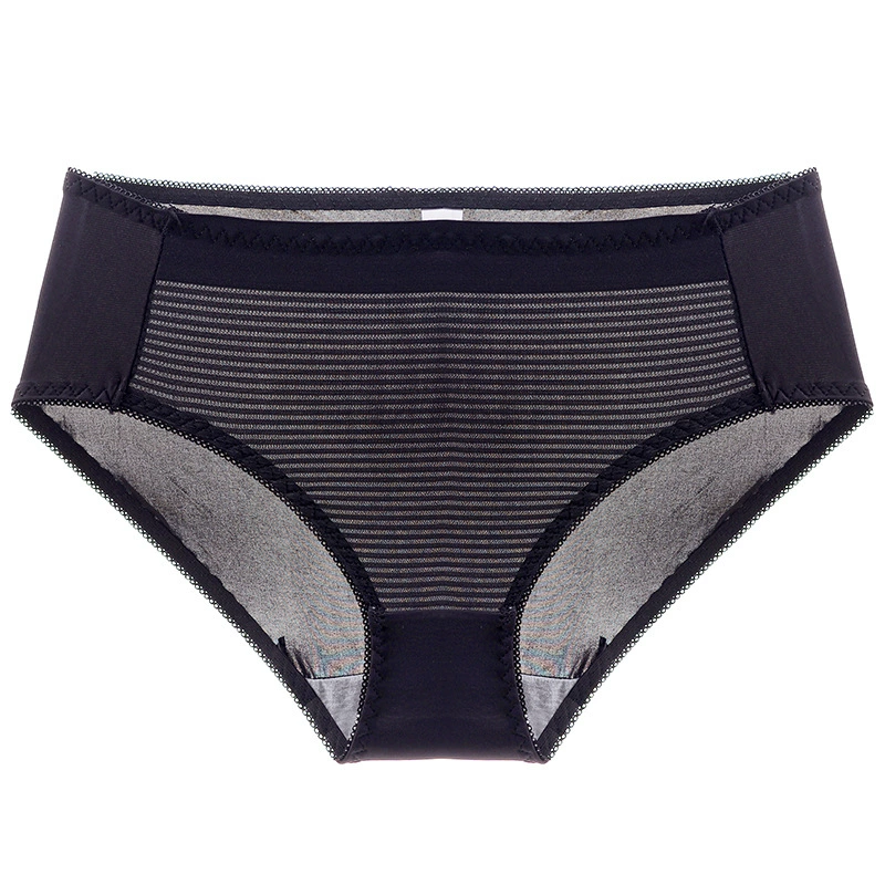 Sili cross -mesh gauze breathable stripes lace gentle and comfortable cotton stickers gathered and treated without trace underwear bra