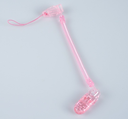 Nursing bottle teether chain prevent drop, can be extended spring, tooth gum biting fun chain teether clip, can be extended to prevent chain drop.