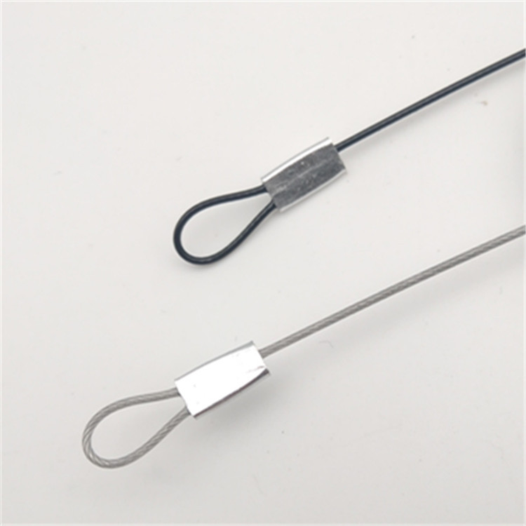 大量供应1.0mm钢丝绳安全挂绳压铝套钢丝绳锁绳 可按要求加工