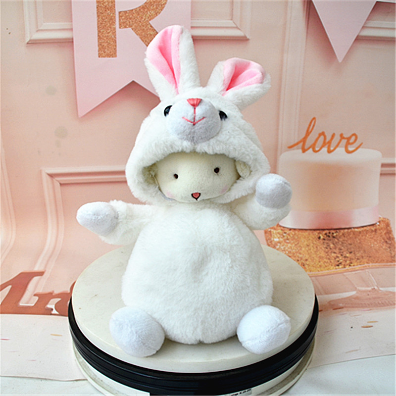 Muñeco de peluche de cordero transformado auténtico, muñeco de oveja pequeño, adorno, muñeco para niña, regalo de cumpleaños, súper suave