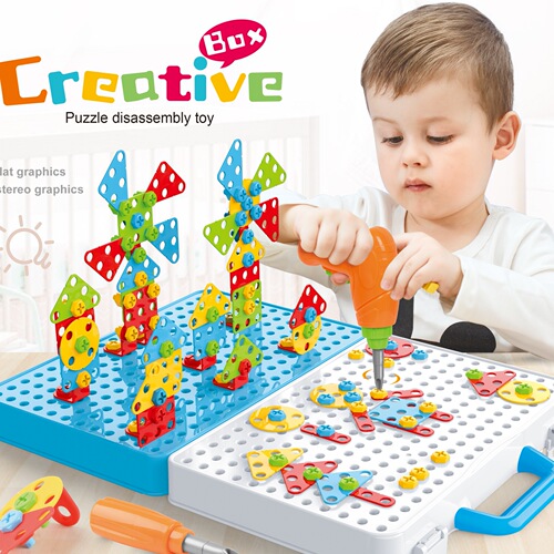 Factory Direct Sale One-Time Delivery Children's Boy and Girl Screw and Nut Assembly Disassembly Combination Assembly Toy
