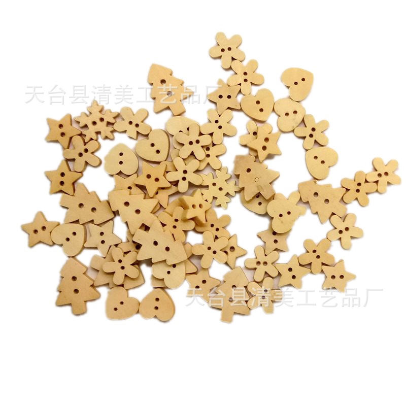 Spot Madera Madera Madera Madera Navidad Mezcla DIY Madera Madera Madera Madera Dibujos animados Serie Navidad Artesanía
