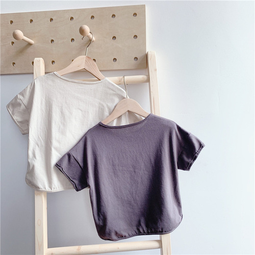 2024 Children's Clothing Summer New Products Children's Korean Summer Clothes Mickey Girls Short Sleeve T-Shirt 20062