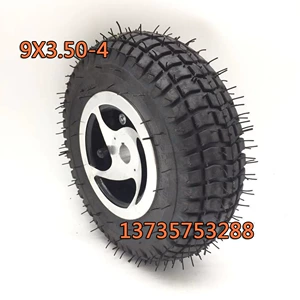 Yaşlı skuter şini 9*3.50-4, uşaq elektrik kartı 9 düym.