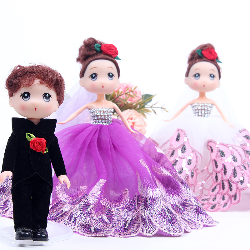 18cm Dolls Hengchao Confused Barbie Car Doll Ornaments Dolls Wedding Car Decoration Dolls Wedding Decoration