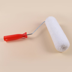 Factory Direct Sale 9-inch Medium-to-Long Synthetic Fiber Roller Brush for Coating, Anti-Corrosion, Solvent-Resistant, Plastic Handle, No-Dead-Angle Design